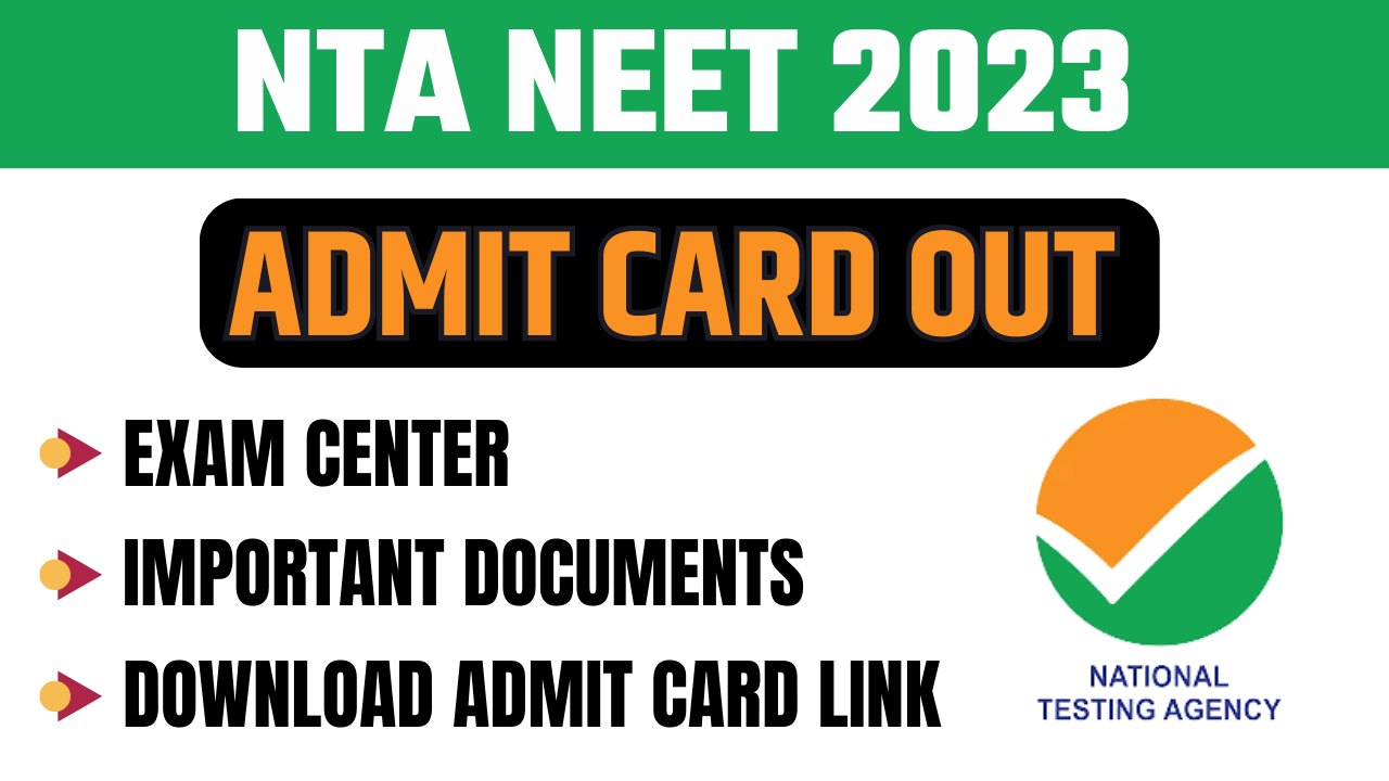 NEET Admit Card 2023, Download PDF Daily Latest Updates